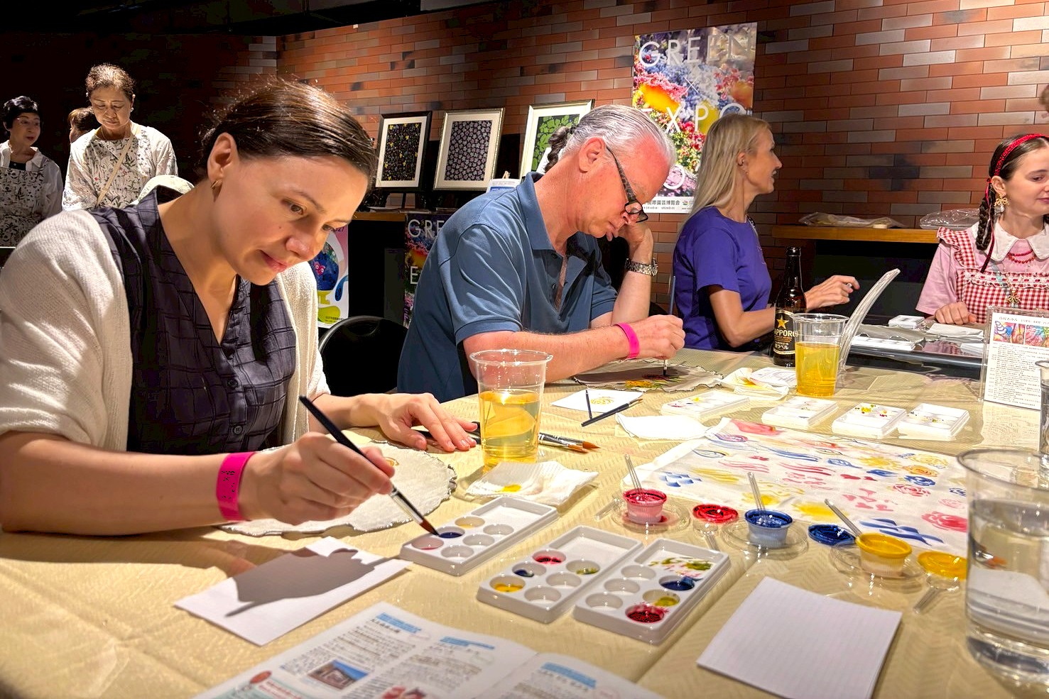 シルク＆フラワークラフト体験（JC様イベント内）