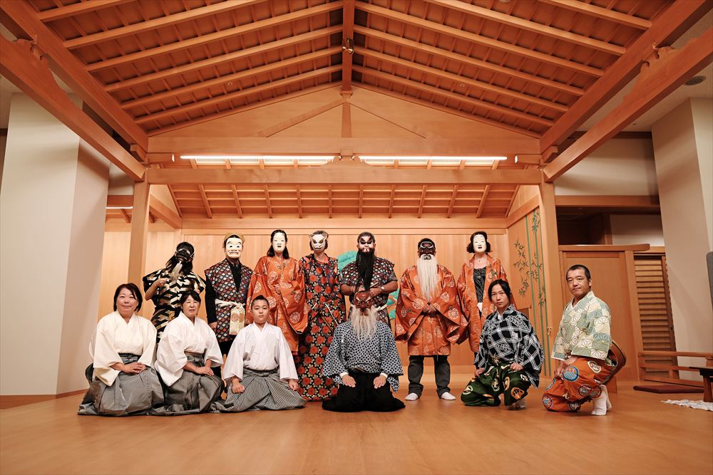 Local Kagura performers in Yokohama